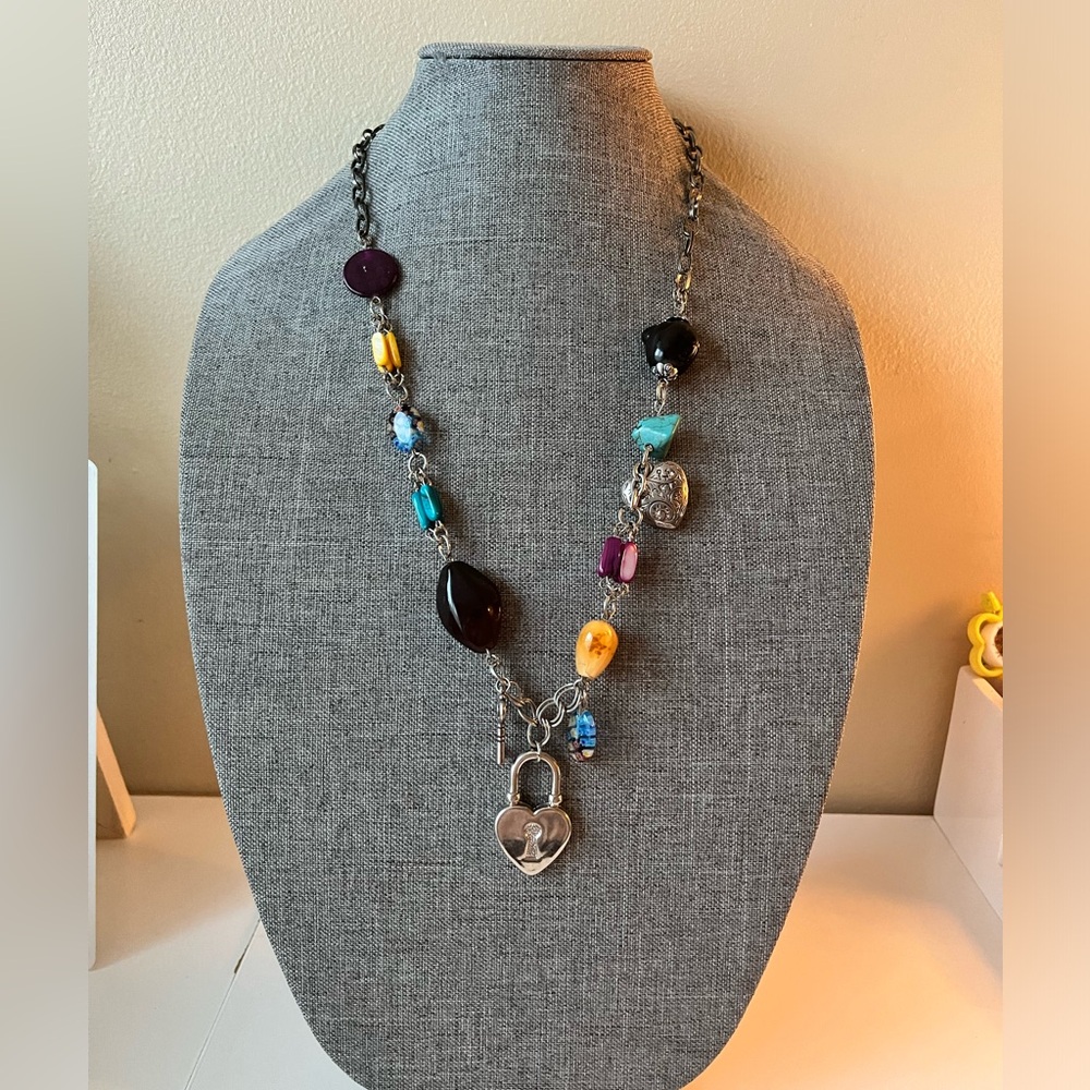 Vintage Broken HeartMix up Necklace.